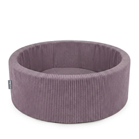 KiddyMoon Piscine Bébé 90 X 30 Cm Sans Balles, Piscine À Balles Pour Bébé Et Enfant, Piscine Enfant En Mousse Douce, Housse Côtelée Lavable, Violet: Sans balles, 90x30/SANSballes