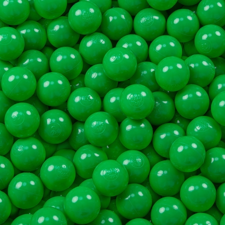 KiddyMoon Balles pour Piscine Colorées ∅6cm Plastique Enfant Bébé Fabriqué en EU, vert, 200 Balles/6cm