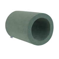 KiddyMoon Aire De Jeux En Mousse Modulable Pour Enfants Avec Housses Amovibles Résistantes Et Matériaux Doux Favorisant Imagination Et Créativité, vert forêt, Tonneau