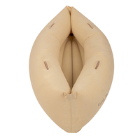 KiddyMoon Gonflable Fauteuil Sensoriel Enfant Avec Poignées Et Pompe, beige, L