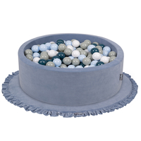 KiddyMoon Tapis de Jeu Pour Enfants Montessori Tapis en Mousse Bébé Épais et Doux Tapis Rampant Ramper Enfant Jouet Couverture Baby Tapis d'éveil, Fabriqué en UE, bleu glacier, XL