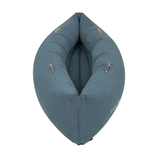 KiddyMoon Gonflable Fauteuil Sensoriel Enfant Avec Poignées Et Pompe, bleu, M