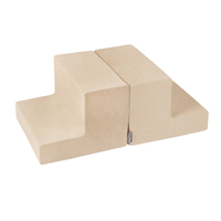 KiddyMoon Velours Aire De Jeux en Mousse pour Enfantsx élément marches PPZV-232, beige sableux, Multi-Taille