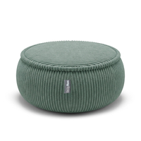 KiddyMoon Pouf enfant en mousse avec housse amovible, vert, M