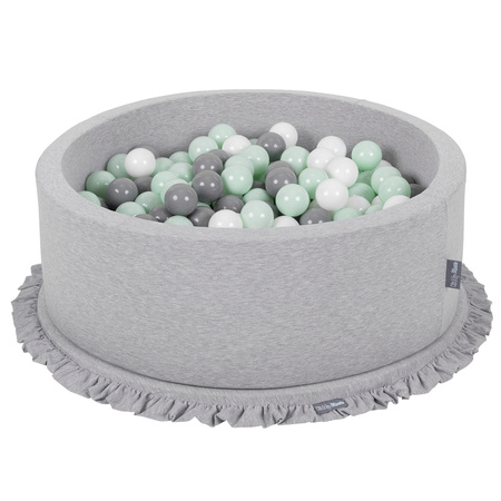 KiddyMoon Tapis de Jeu Pour Enfants Montessori Tapis en Mousse Bébé Épais et Doux Tapis Rampant Ramper Enfant Jouet Couverture Baby Tapis d'éveil, Fabriqué en UE, gris clair, L