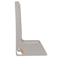 KiddyMoon Toboggan En Bois pour Enfants 2 en 1 Chaise Bébé, gris, Grand