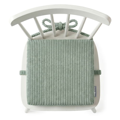 KiddyMoon Coussin Rehausseur De Chaise Enfant, Assise Rehaussée 10 Cm Avec Housse Lavable Et Liens d’Attache, vert, 33x33x10