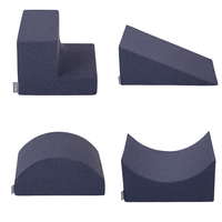 KiddyMoon Element Aire De Jeux en Mousse pour Enfants, bleu foncé, Multi-Taille