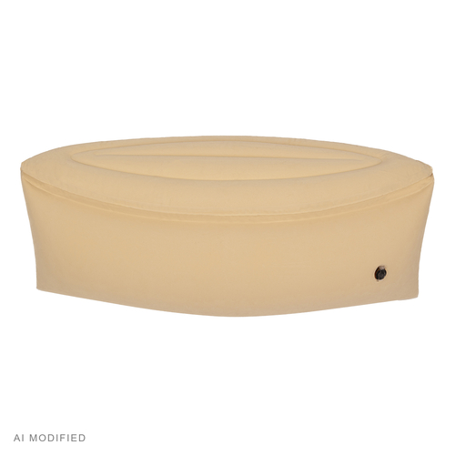 KiddyMoon Gonflable Fauteuil Sensoriel Enfant Avec Poignées Et Pompe, beige, M