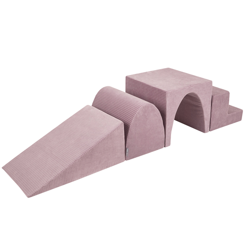 KiddyMoon Parcours Motricité En Mousse Enfants Tricot Côtelé Favorise Créativité, violet, Multi-Taille