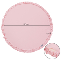 KiddyMoon Tapis de Jeu Pour Enfants Montessori Tapis en Mousse Bébé Épais et Doux Tapis Rampant Ramper Enfant Jouet Couverture Baby Tapis d'éveil, Fabriqué en UE, rose, XL
