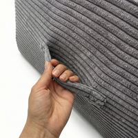 KiddyMoon Coussin Sauteur Enfant Mini Trampoline Interieur Rembourrage A Ressorts Housse Amovible En Tissu Cotele Deux Poignees Des 3 Ans, Gris Foncé, Mini Trampoline