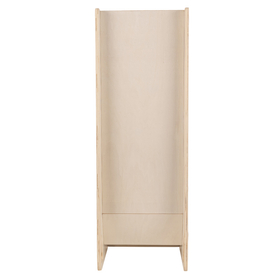 KiddyMoon Toboggan En Bois pour Enfants 2 en 1 Chaise Bébé, naturel, Grand