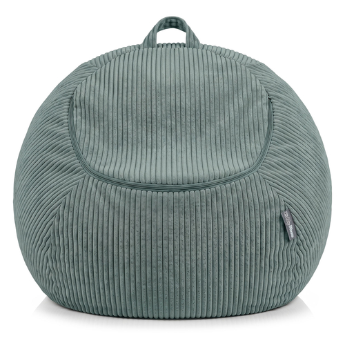 KiddyMoon Pouf pour Enfants 2-en-1 Rangement pour Jouets, 80x80x50cm, vert