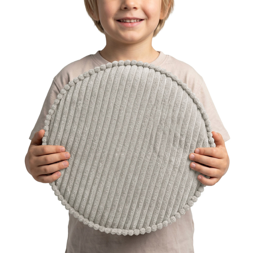 KiddyMoon Ensemble 3 Modules en Mousse pour Enfants pour Chambre D'enfant, gris foncé-violet-gris clair, Sx3