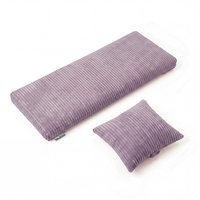 KiddyMoon Matelas avec Oreiller Set pour Planche D'équilibre Housse Amovible en Tissu Côtelé, violet,