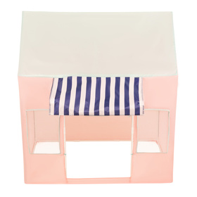 Tente de Jeu Pour Enfants De Magasin De Glaces Forme De Pavillon Pliable En Matériau Respirant Et Résistant Idéal Pour Stimuler La Créativité Intérieur Et Extérieur, rose-menthe: babyblue/rose poudré/perle, 100 Balles