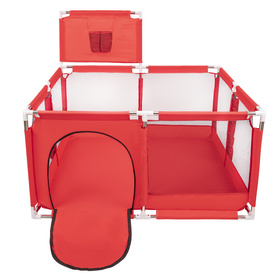 parc bébé avec balles plastiques aire de jeu pliable basket, Rouge, SANS Balles
