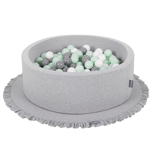 KiddyMoon Tapis de Jeu Pour Enfants Montessori Tapis en Mousse Bébé Épais et Doux Tapis Rampant Ramper Enfant Jouet Couverture Baby Tapis d'éveil, Fabriqué en UE, gris clair, XL