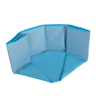 Bassin à balles pliable Polyester parc bébé aire de jeu, bleu,