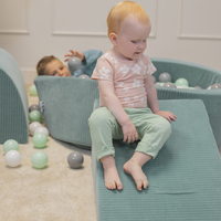 KiddyMoon Parcours Motricité En Mousse Enfants Tricot Côtelé Favorise Créativité, , Multi-Taille