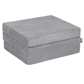 KiddyMoon Matelas Enfant Pliable en Mousse Matelas Pouf pour Tout-Petits, Chambre d'Enfant, gris foncé, 165x70x10 cm