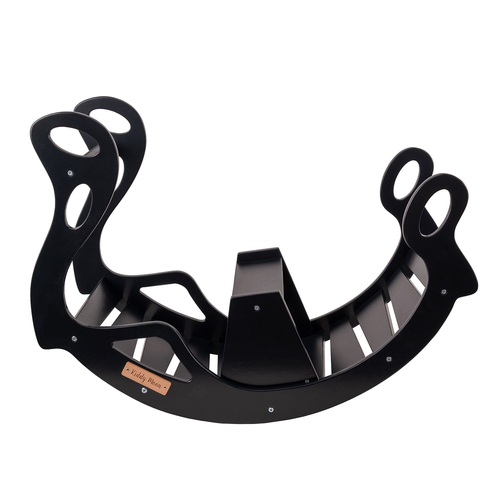 KiddyMoon Bascule pour Enfants Rocker Bébé Balancelle, noir, 90,6x39x69 cm