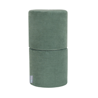 KiddyMoon Aire De Jeux En Mousse Modulable Pour Enfants Avec Housses Amovibles Résistantes Et Matériaux Doux Favorisant Imagination Et Créativité, vert forêt, Pouf/Pouf