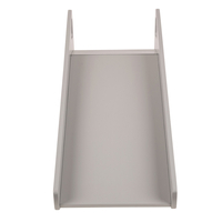 KiddyMoon Toboggan En Bois pour Enfants 2 en 1 Chaise Bébé, gris, Grand