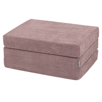 KiddyMoon Matelas Enfant Pliable en Mousse Matelas Pouf pour Tout-Petits, Chambre d'Enfant, violet, Matelas