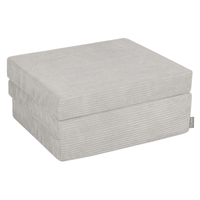 KiddyMoon Matelas Enfant Pliable en Mousse Matelas Pouf pour Tout-Petits, Chambre d'Enfant, gris clair, Matelas