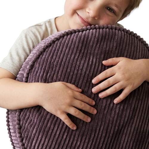 KiddyMoon Ensemble 3 Modules en Mousse pour Enfants pour Chambre D'enfant, gris foncé-violet-gris clair, Mx3