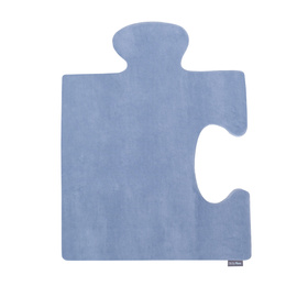 Puzzle en mousse doux tapis de motricité pour enfants tapis d'éveil pour bébé 4 éléments KiddyMoon, Bleu Lagune/Bleu Glacier 