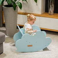 KiddyMoon Bascule pour Enfants Rocker Bébé Balancelle Montessori Nuage AR-002, , Nuage