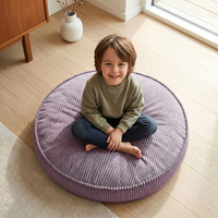 KiddyMoon Ensemble 3 Modules en Mousse pour Enfants pour Chambre D'enfant, gris foncé-violet-gris clair, Lx3