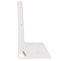 KiddyMoon Toboggan En Bois pour Enfants 2 en 1 Chaise Bébé, blanc, Grand