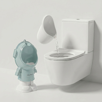 KiddyMoon Pot Bébé Urinoir pour Enfants, Hauteur Réglable Motif Astronaute, bleu, UNI