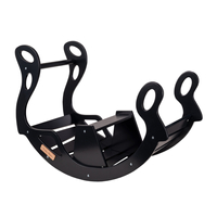 KiddyMoon Bascule pour Enfants Rocker Bébé Balancelle, noir, 90,6x39x69 cm