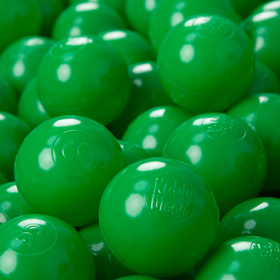 KiddyMoon Balles pour Piscine Colorées ∅6cm Plastique Enfant Bébé Fabriqué en EU, vert, 200 Balles/6cm
