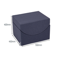 KiddyMoon Element Aire De Jeux en Mousse pour Enfants, bleu foncé, Multi-Taille