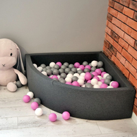 KiddyMoon Balles Colorées Plastique ∅7cm pour Piscine Enfant Bébé Fabriqué en EU, rose, 200 Balles/7cm
