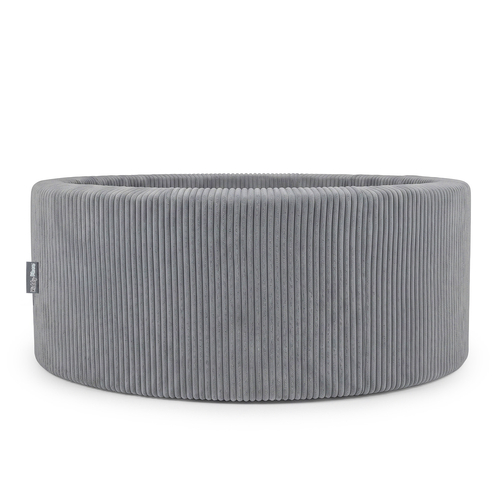 KiddyMoon Piscine Bébé 90 X 30 Cm Sans Balles, Piscine À Balles Pour Bébé Et Enfant, Piscine Enfant En Mousse Douce, Housse Côtelée Lavable, Gris foncé: Sans balles, 90x30/SANSballes