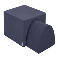 KiddyMoon Element Aire De Jeux en Mousse pour Enfants, bleu foncé, Multi-Taille