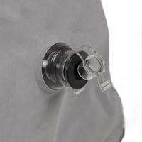 KiddyMoon Gonflable Fauteuil Sensoriel Enfant Avec Poignées Et Pompe, gris, XL