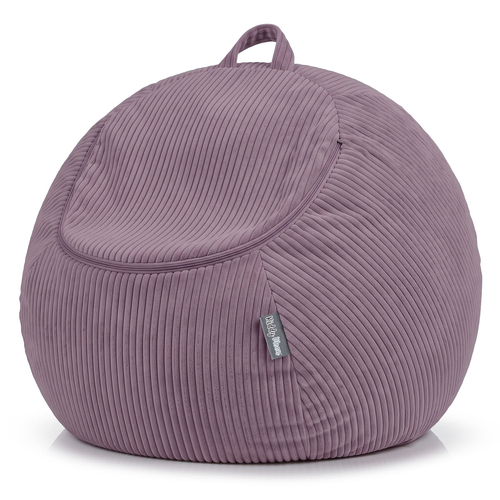 KiddyMoon Pouf pour Enfants 2-en-1 Rangement pour Jouets, 80x80x50cm, fioletowy