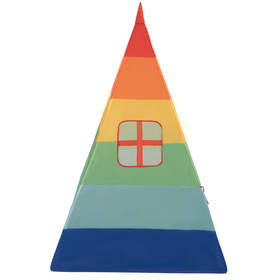 Tipi Tente de Jeu avec Balles Maison de Jeu pour Enfants, multicolore: noir/jaune/bleu/rouge/vert, 100 Balles