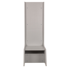 KiddyMoon Toboggan En Bois pour Enfants 2 en 1 Chaise Bébé, gris, Grand