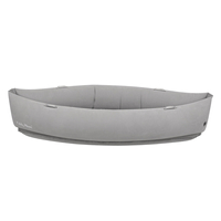 KiddyMoon Gonflable Fauteuil Sensoriel Enfant Avec Poignées Et Pompe, gris, XL