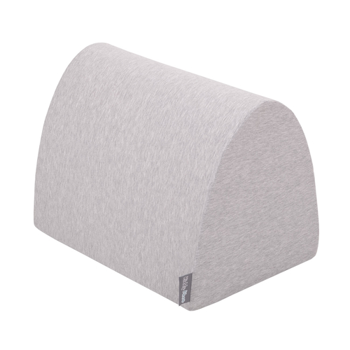 KiddyMoon aire de jeux en mousse colline/tunnel/rampe L/semi-rouleau L, gris clair, Multi-Taille