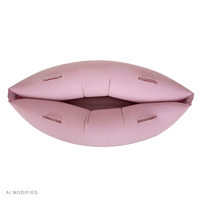 KiddyMoon Gonflable Fauteuil Sensoriel Enfant Avec Poignées Et Pompe, rose, M